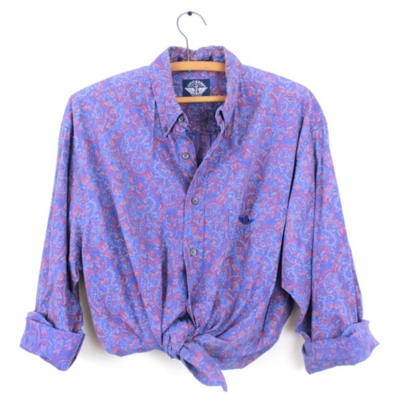 Vintage Tops - Rare Vintage Dockers Lavender Purple Tied Crop Top
